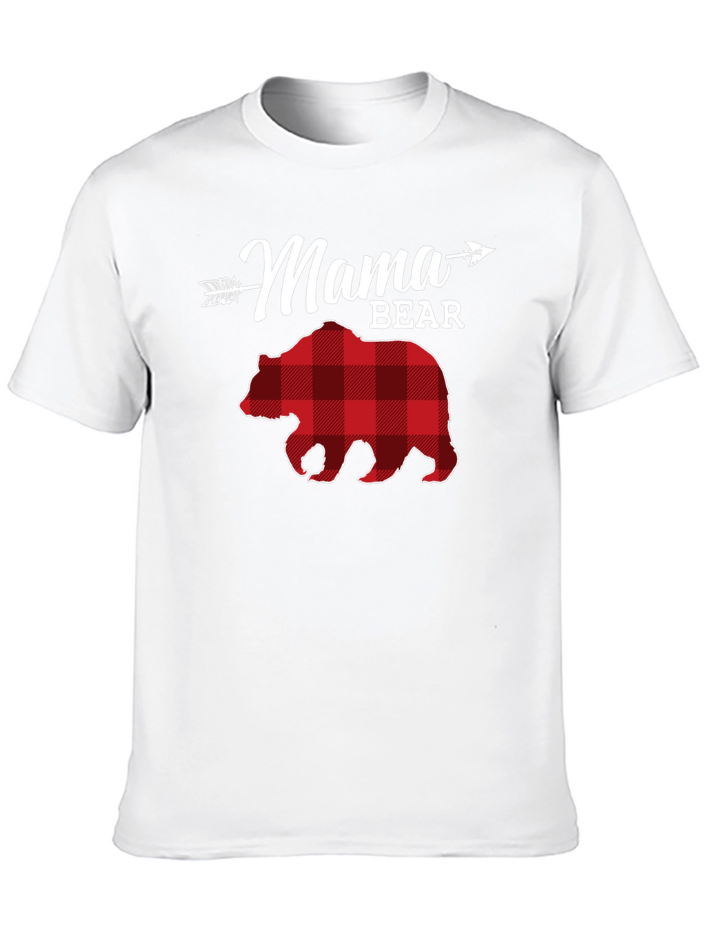 Mama Bear Plaid Graphic Tee