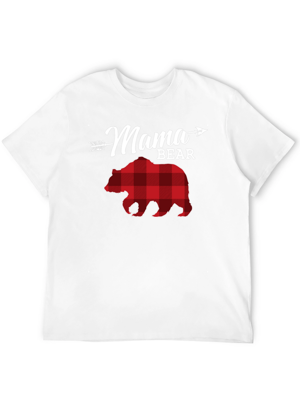 Mama Bear Plaid Graphic Tee
