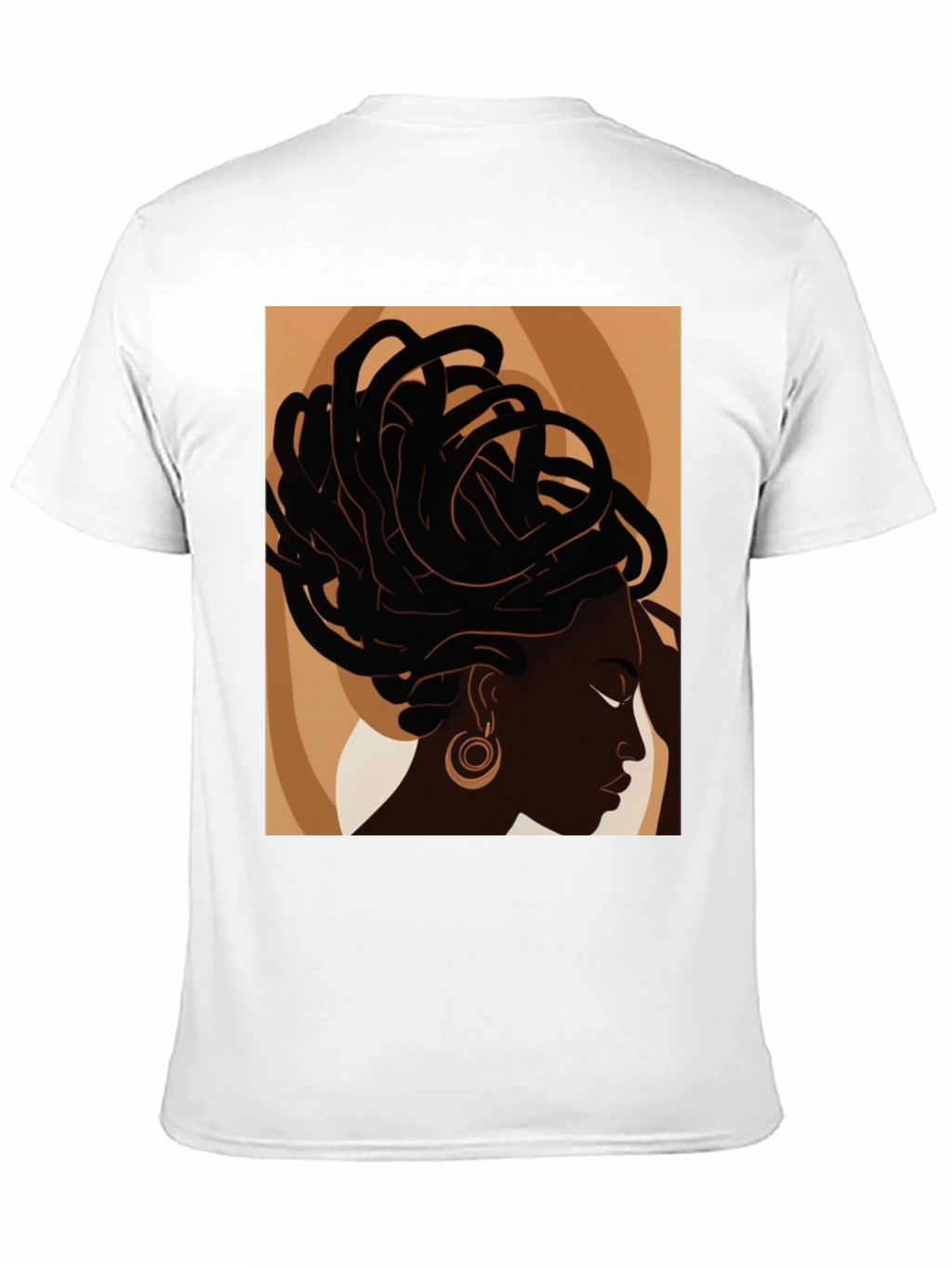 Black Woman Art Graphic Tee - Stylish Afrocentric Design