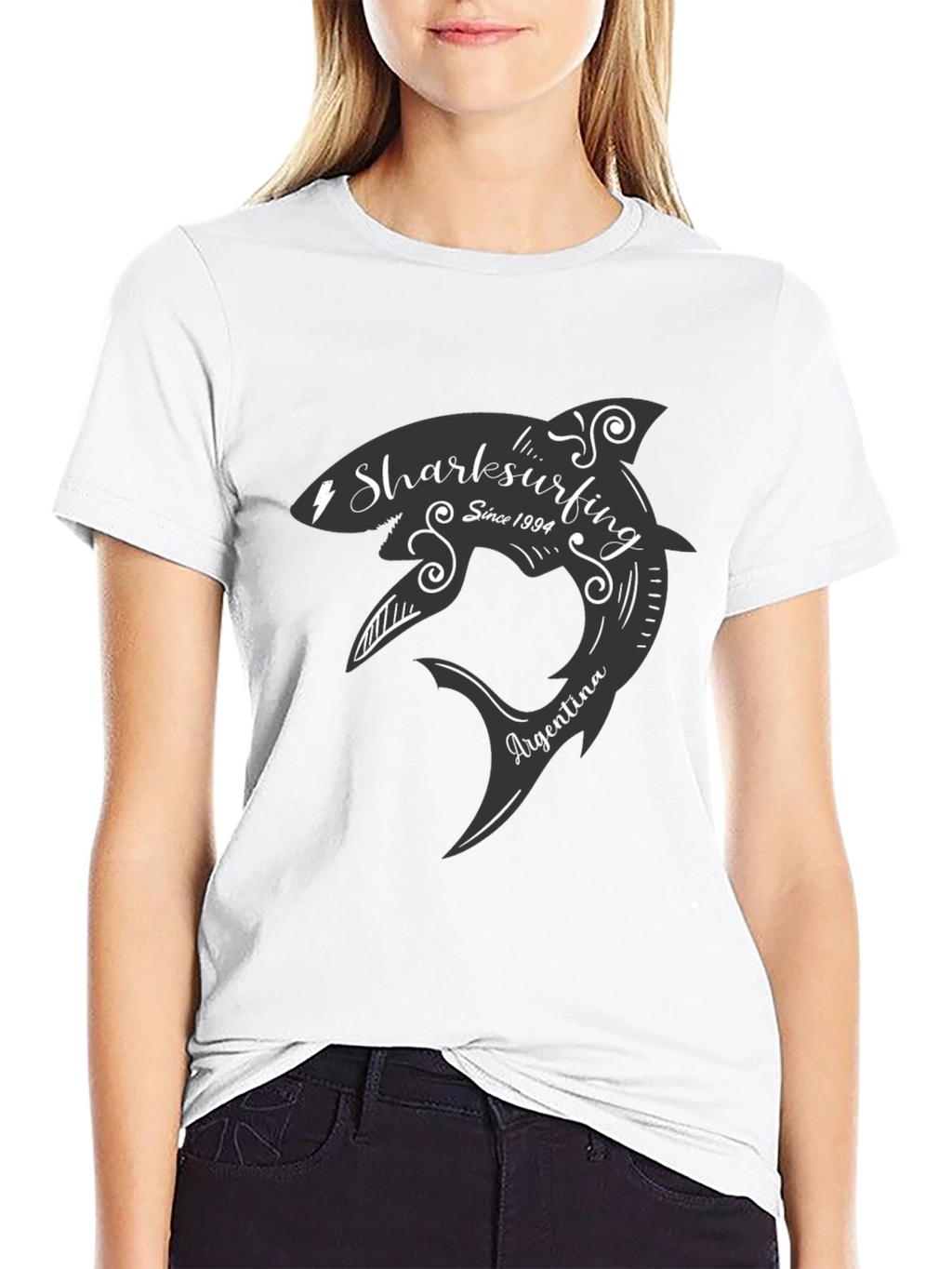 Sharksurfing T-Shirt - Argentina Surf Tee