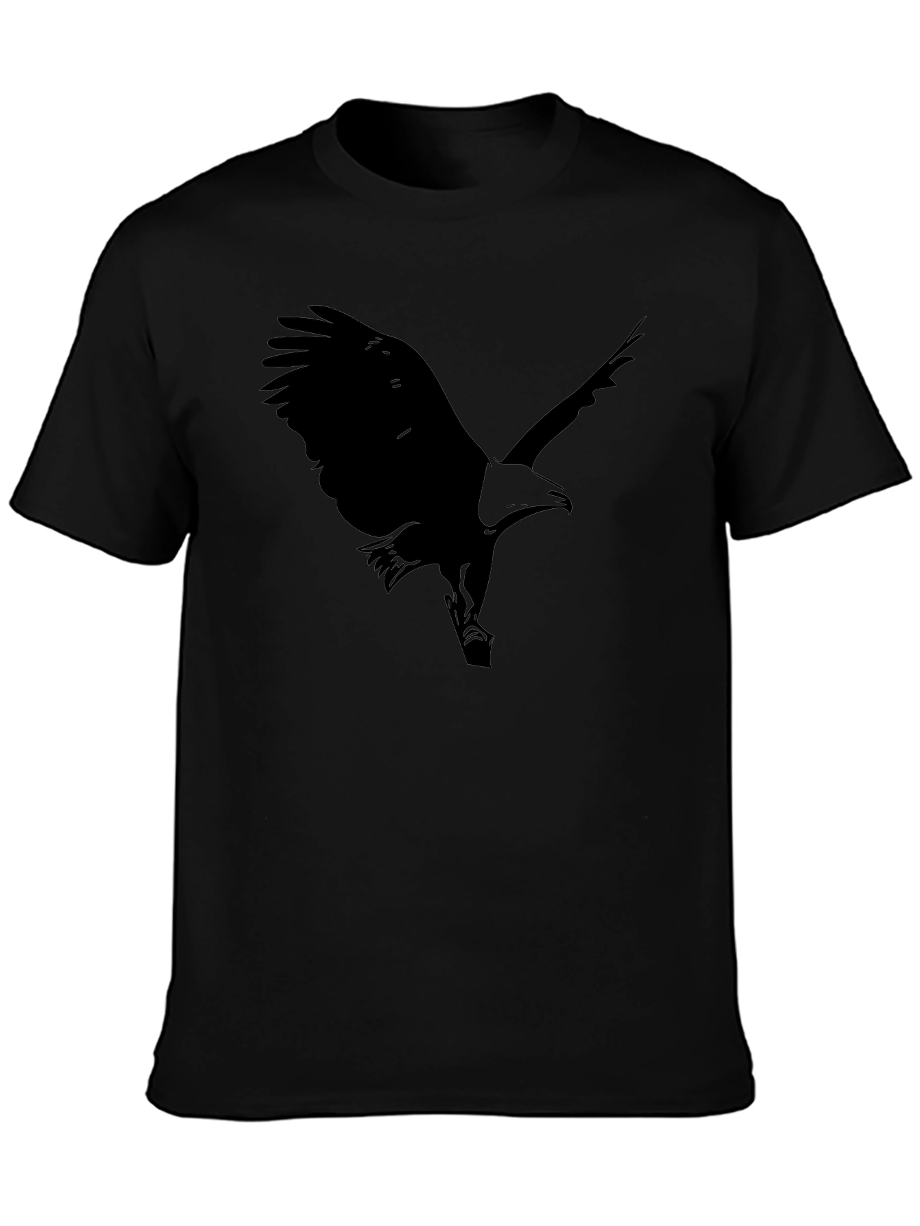Black Eagle Graphic Print Mens T-Shirt