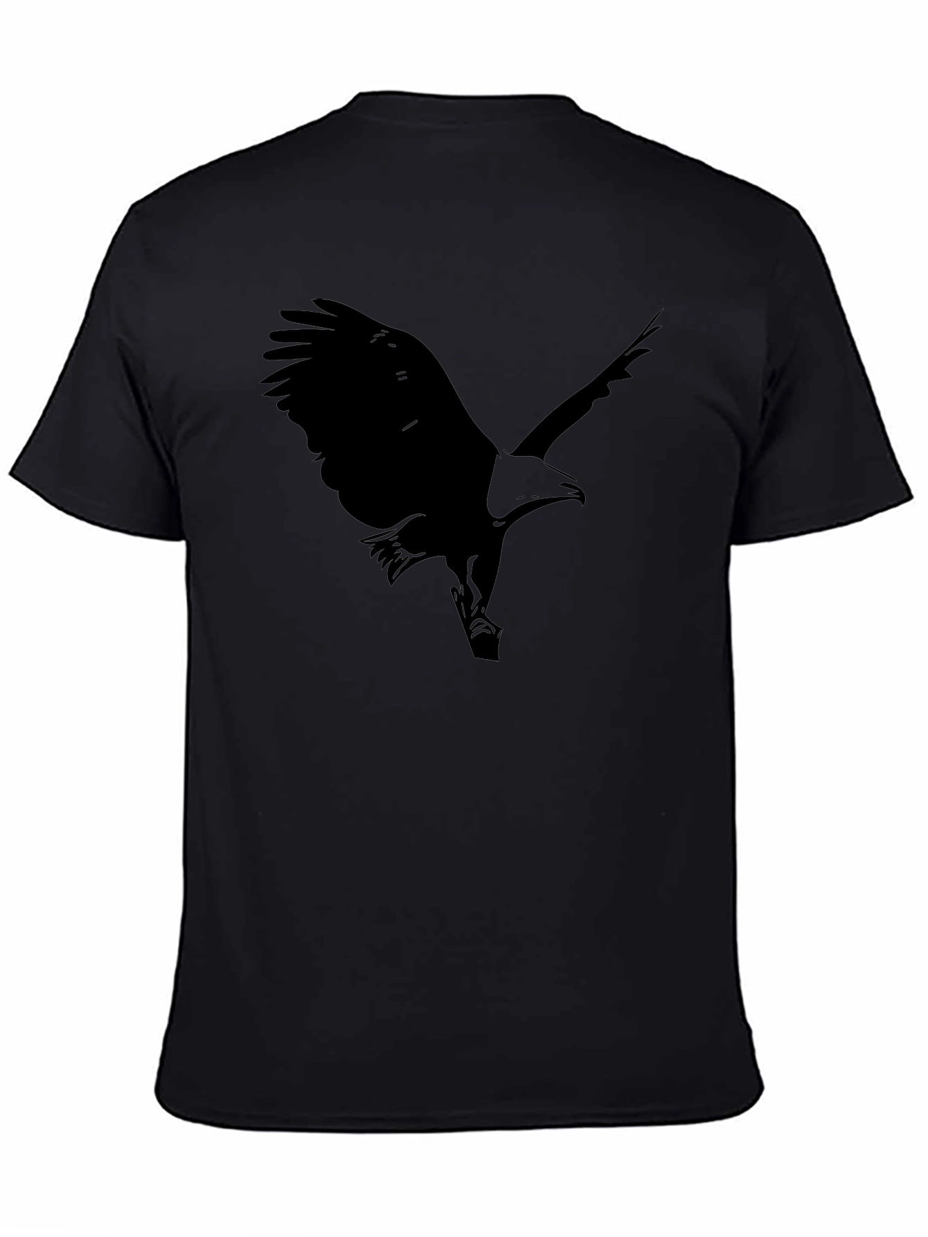 Black Eagle Graphic Print Mens T-Shirt