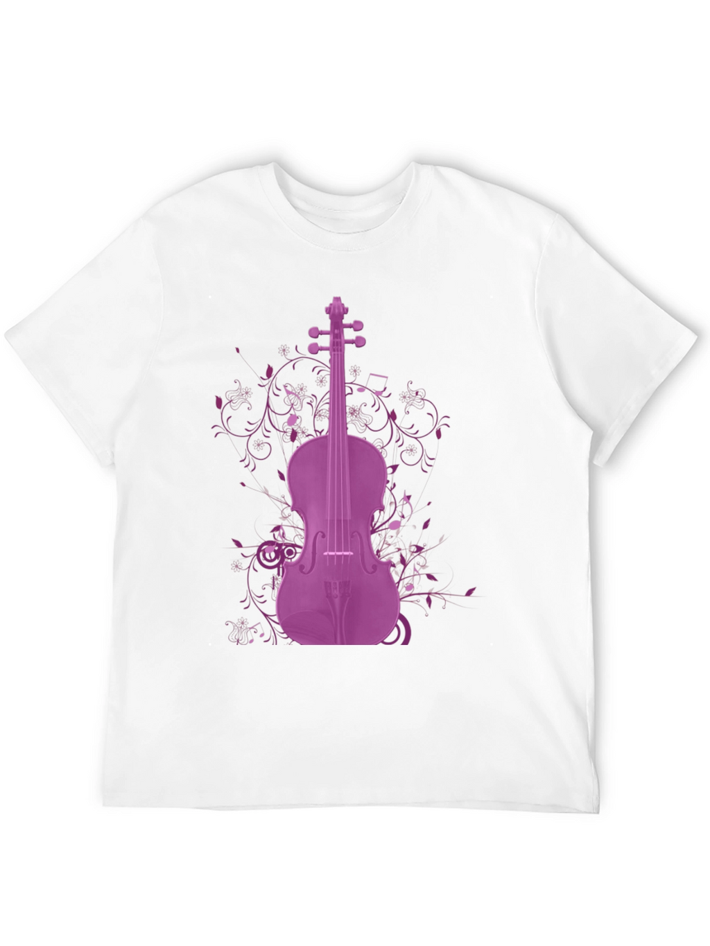 Purple Violin Graphic Tee - Musicians Apparel
