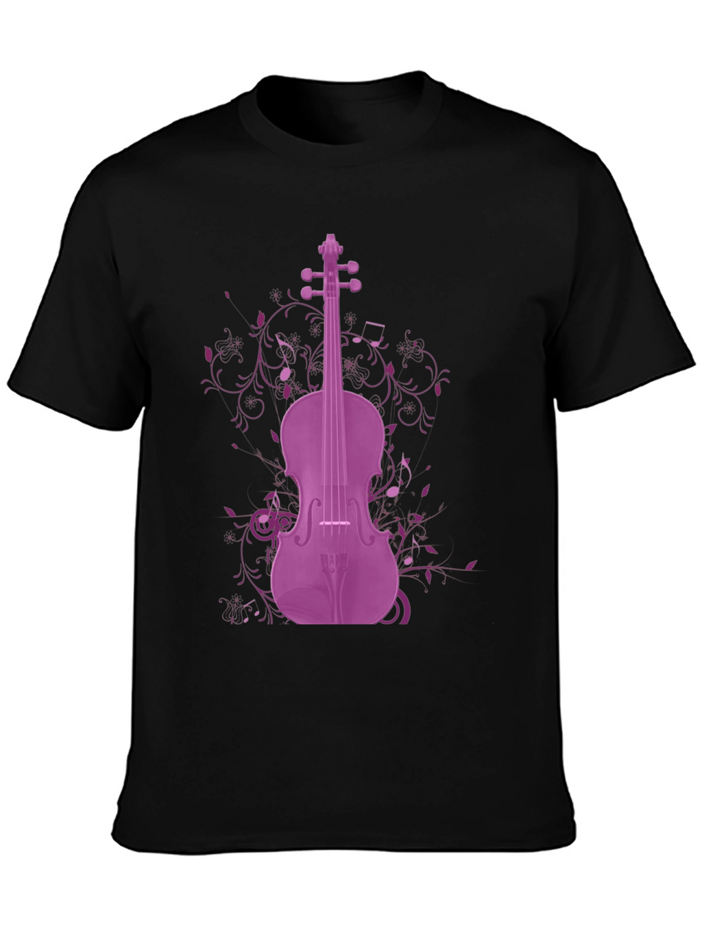 Purple Violin Graphic Tee - Musicians Apparel