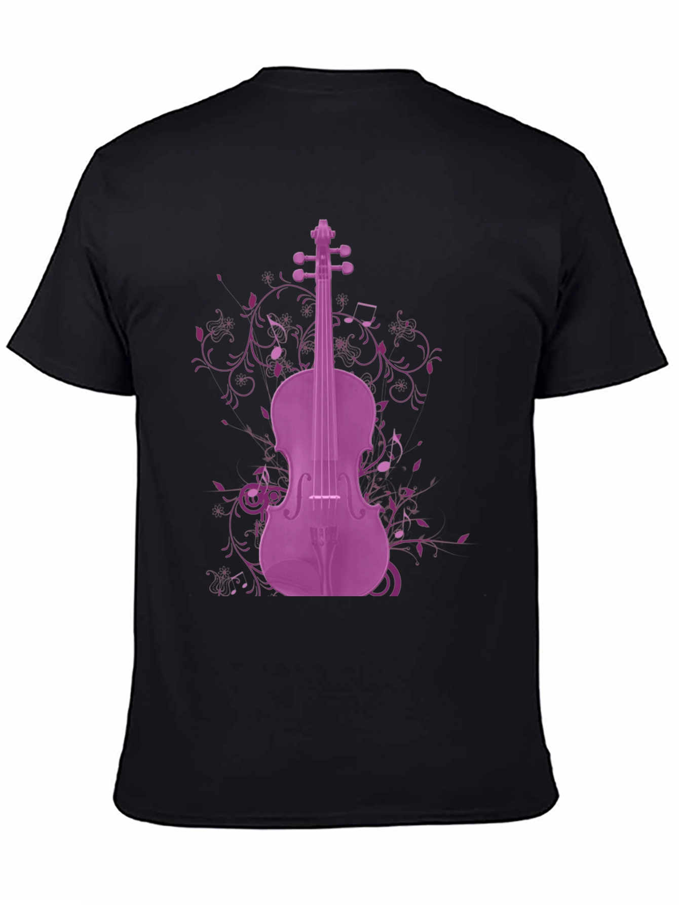 Purple Violin Graphic Tee - Musicians Apparel