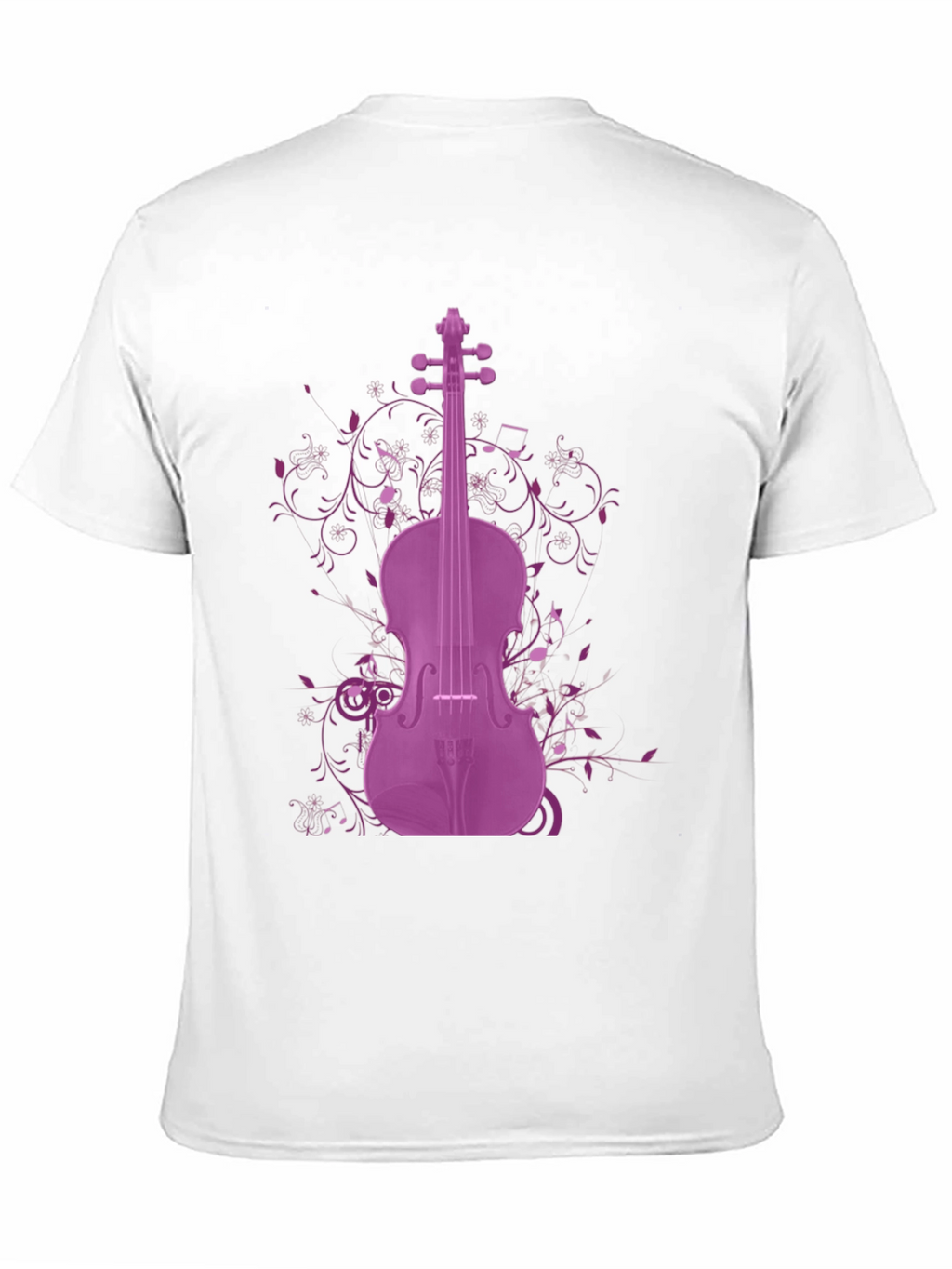 Purple Violin Graphic Tee - Musicians Apparel