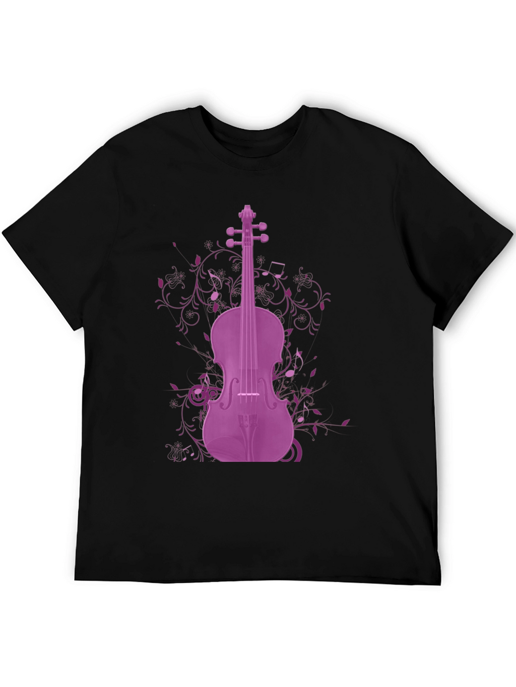 Purple Violin Graphic Tee - Musicians Apparel