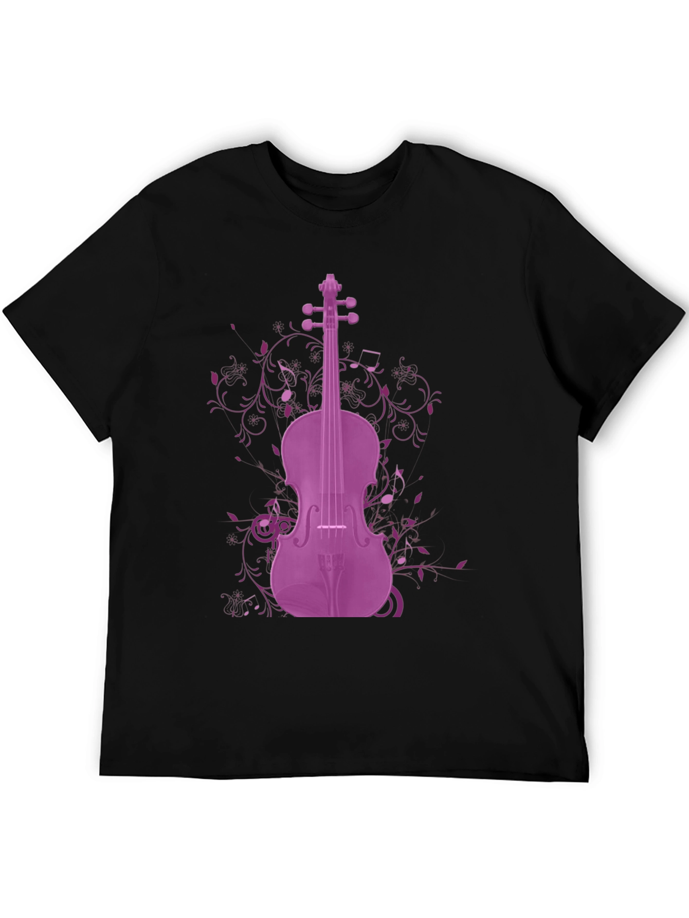 Purple Violin Graphic Tee - Musicians Apparel