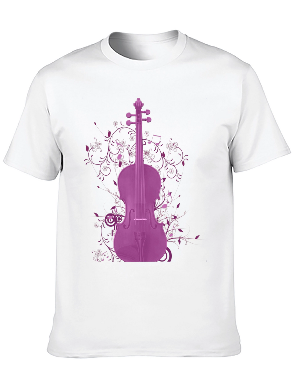 Purple Violin Graphic Tee - Musicians Apparel