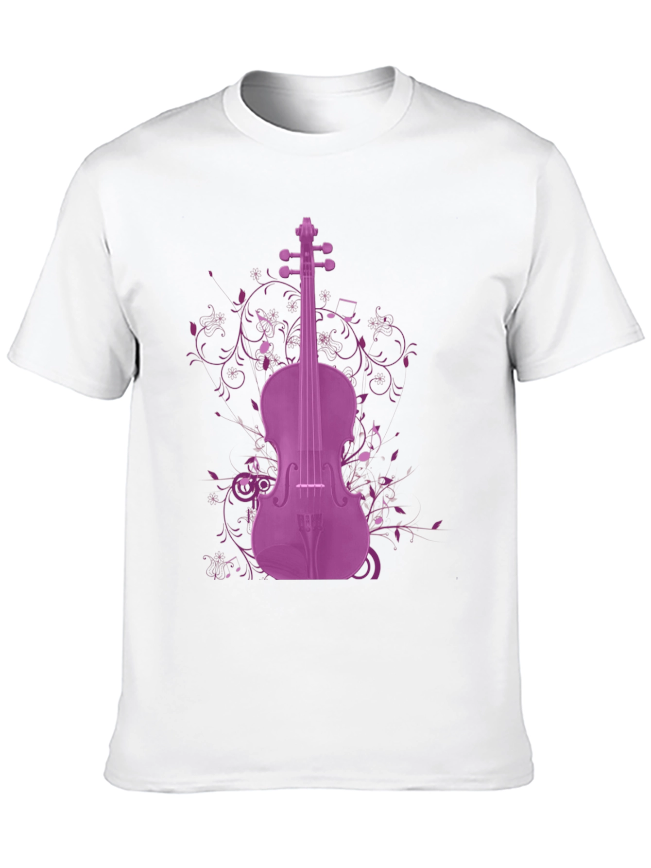 Purple Violin Graphic Tee - Musicians Apparel