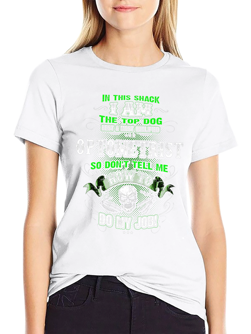 Optometrist Top Dog Graphic Tee