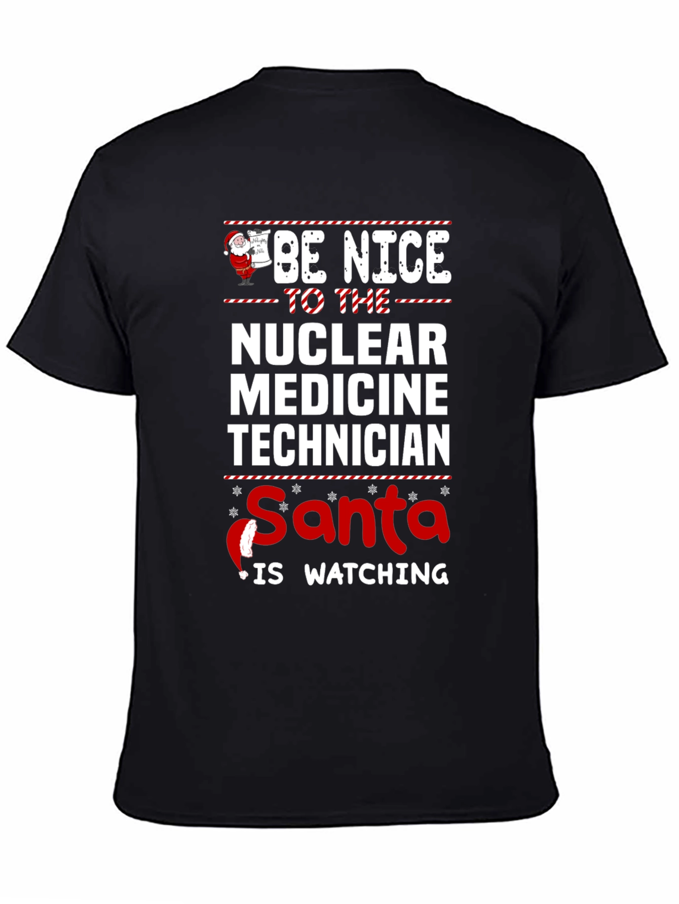 Nuclear Medicine Tech Santa Watching T-Shirt