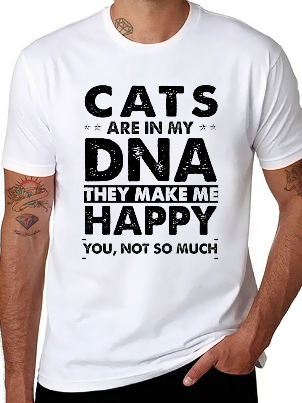 Cats Are In My DNA Graphic T-Shirt