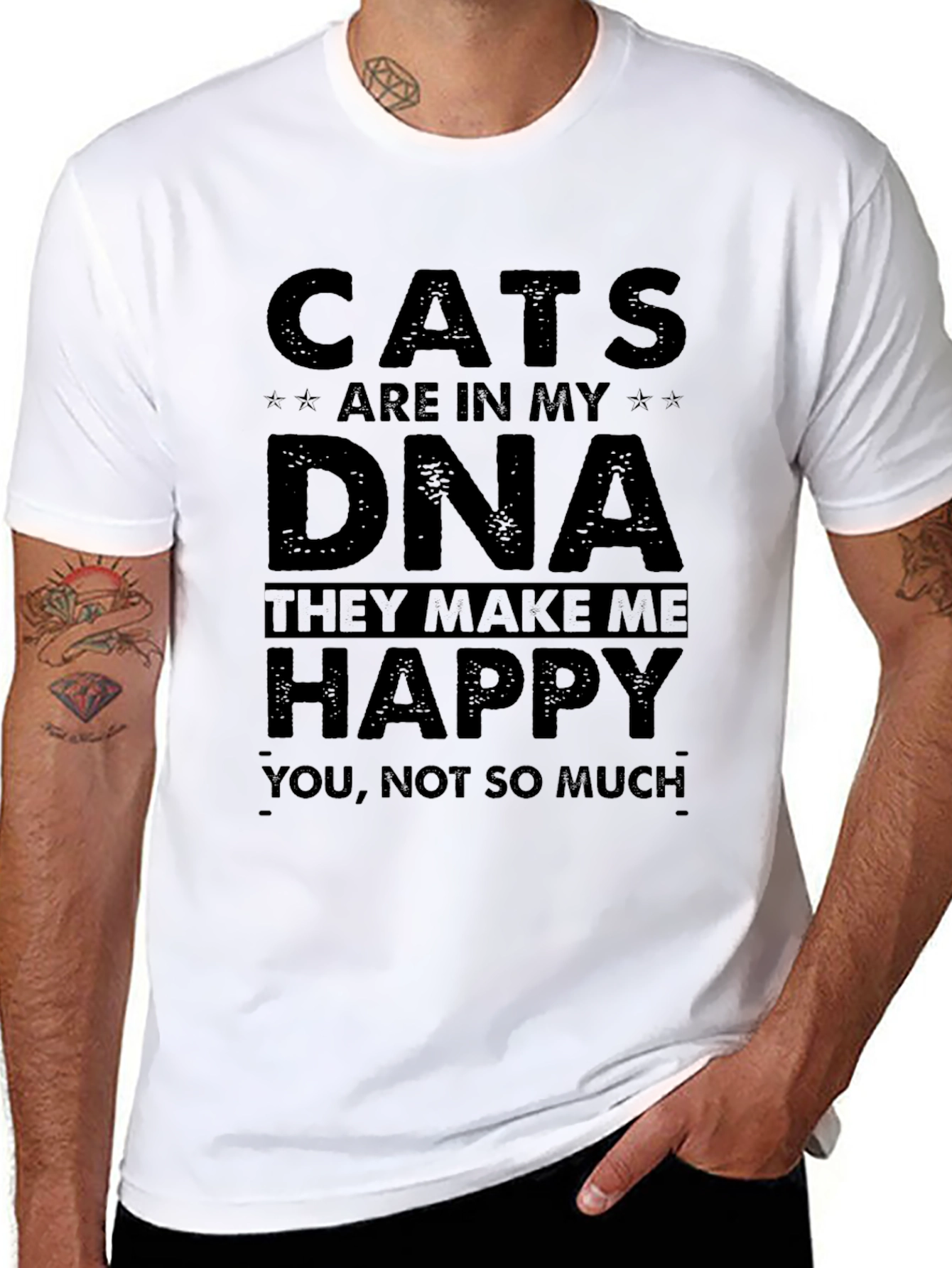 Cats Are In My DNA Graphic T-Shirt