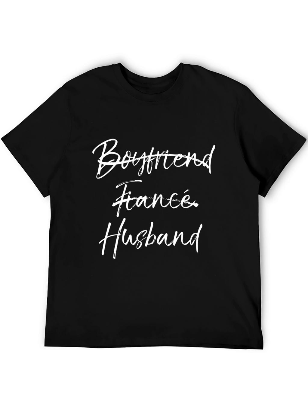 Boyfriend Fiancé Husband Black T-Shirt