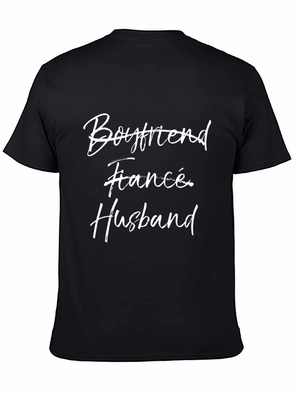 Boyfriend Fiancé Husband Black T-Shirt