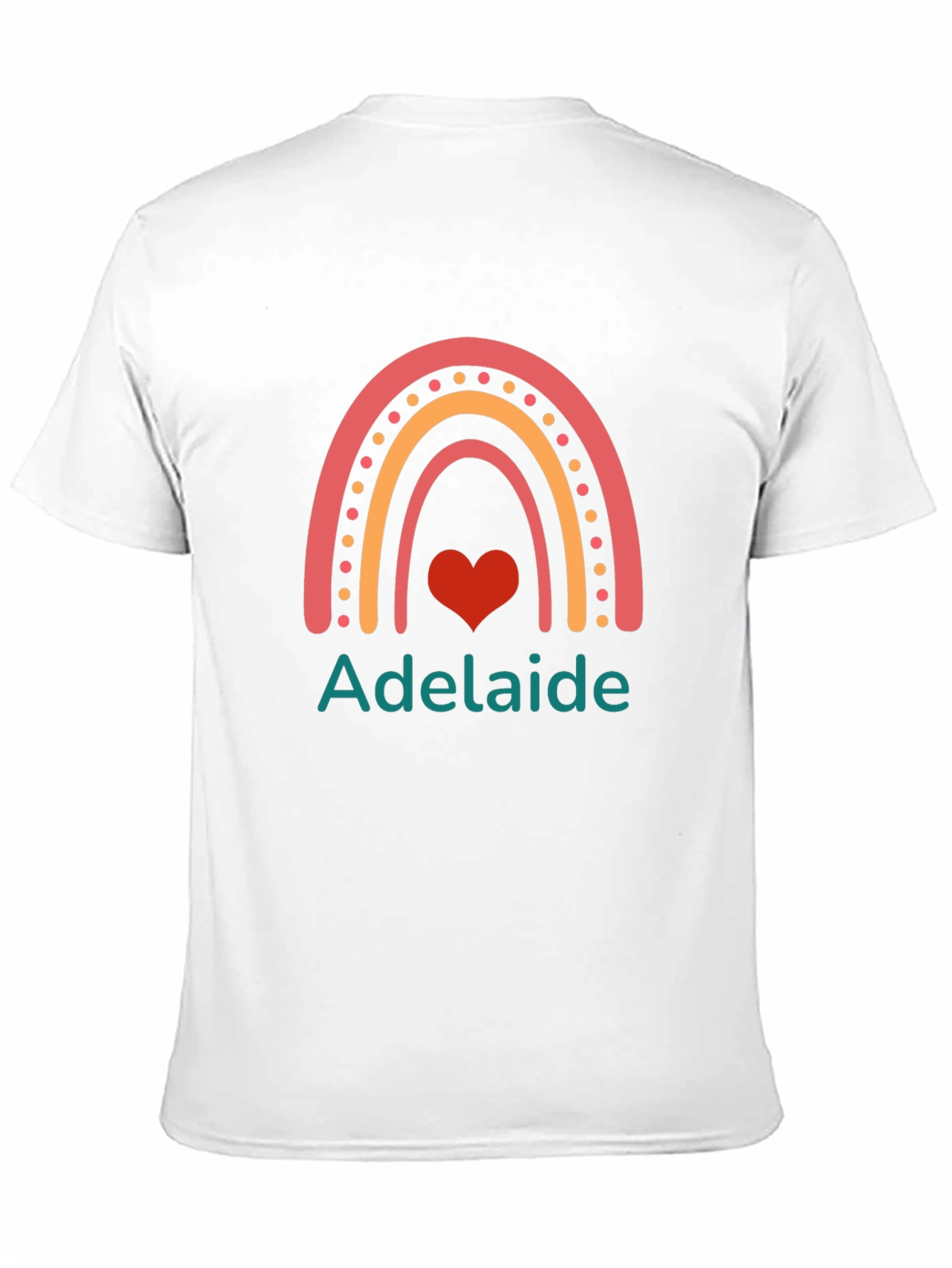 Adelaide Rainbow Heart Graphic Tee