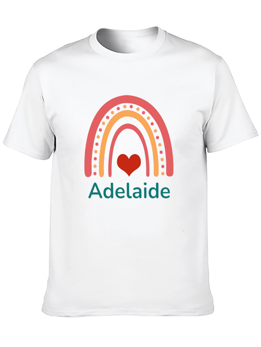 Adelaide Rainbow Heart Graphic Tee