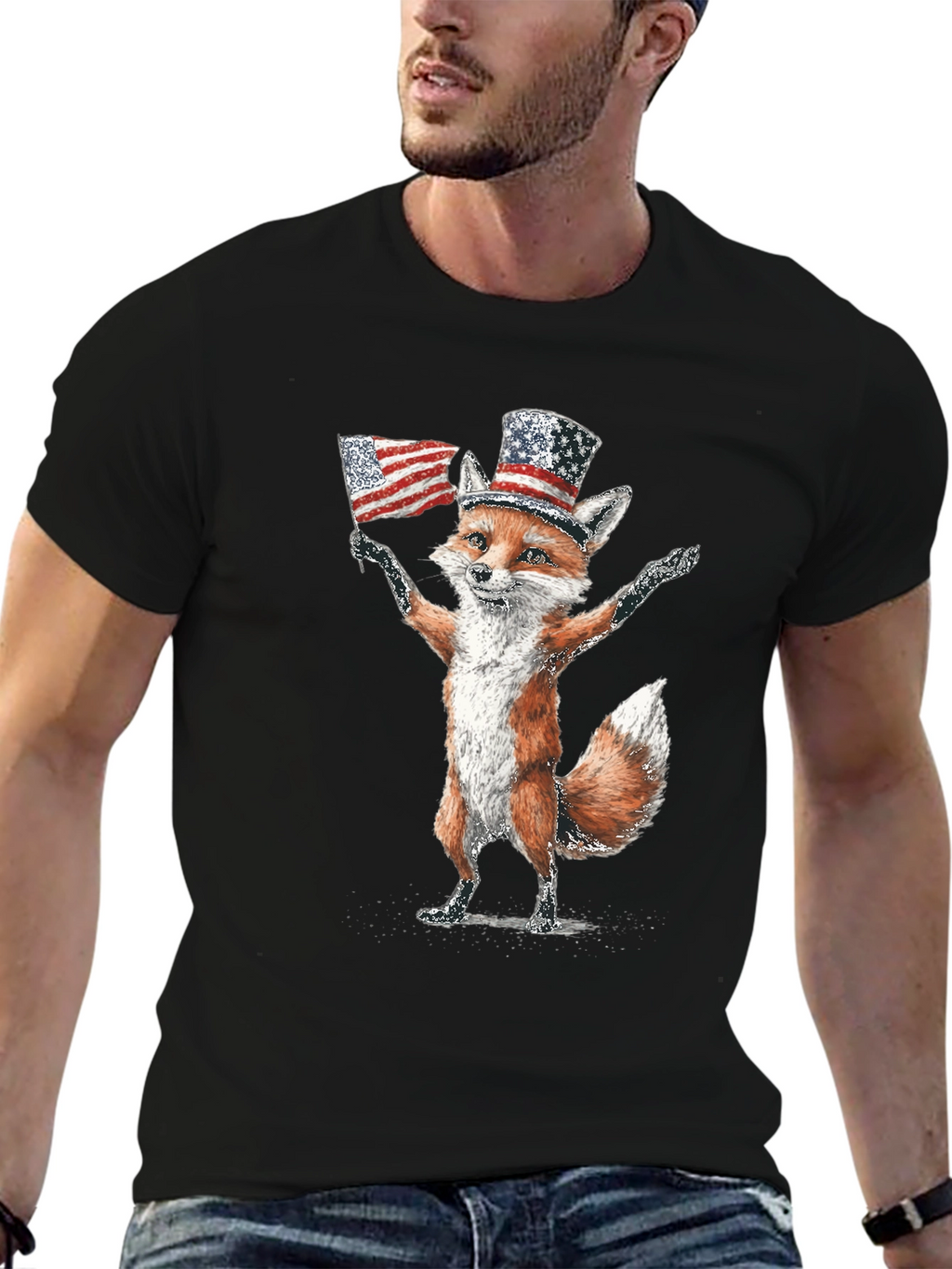 Patriotic Fox T-Shirt