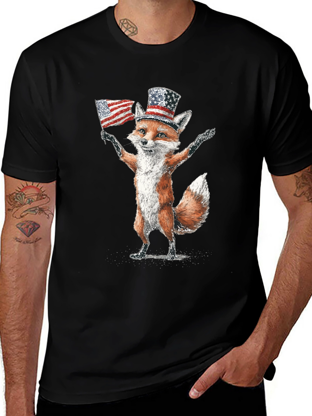 Patriotic Fox T-Shirt