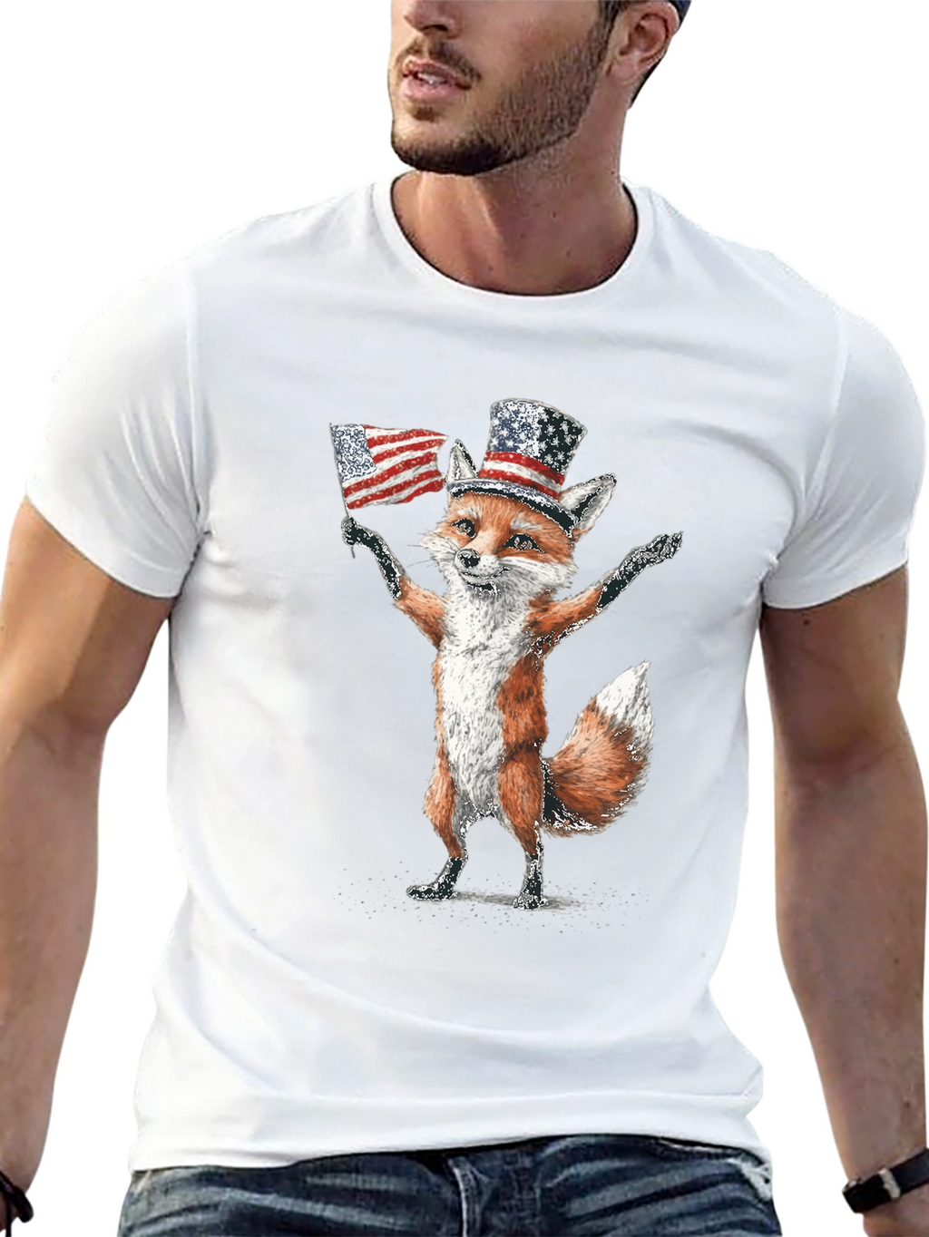 Patriotic Fox T-Shirt