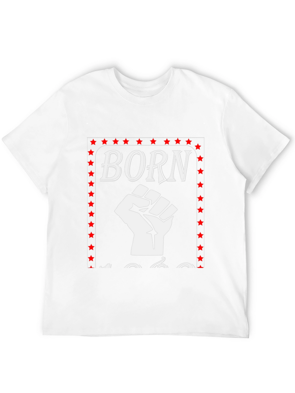 Born 1960s Fist T-Shirt - Black Pride Tee