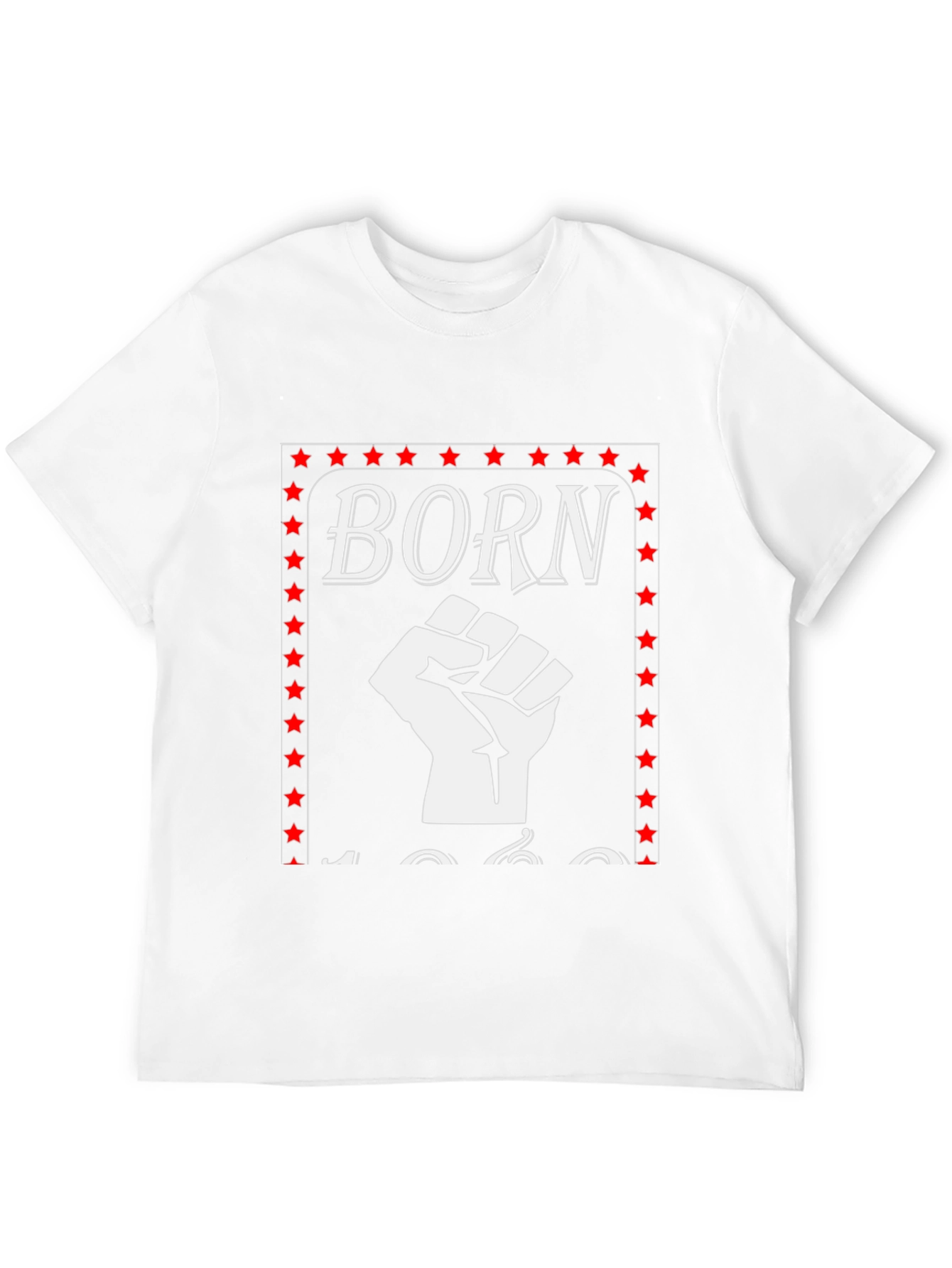 Born 1960s Fist T-Shirt - Black Pride Tee
