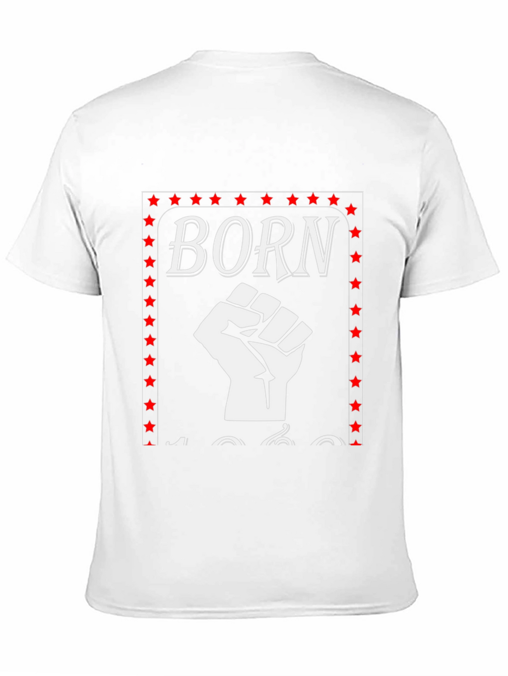 Born 1960s Fist T-Shirt - Black Pride Tee