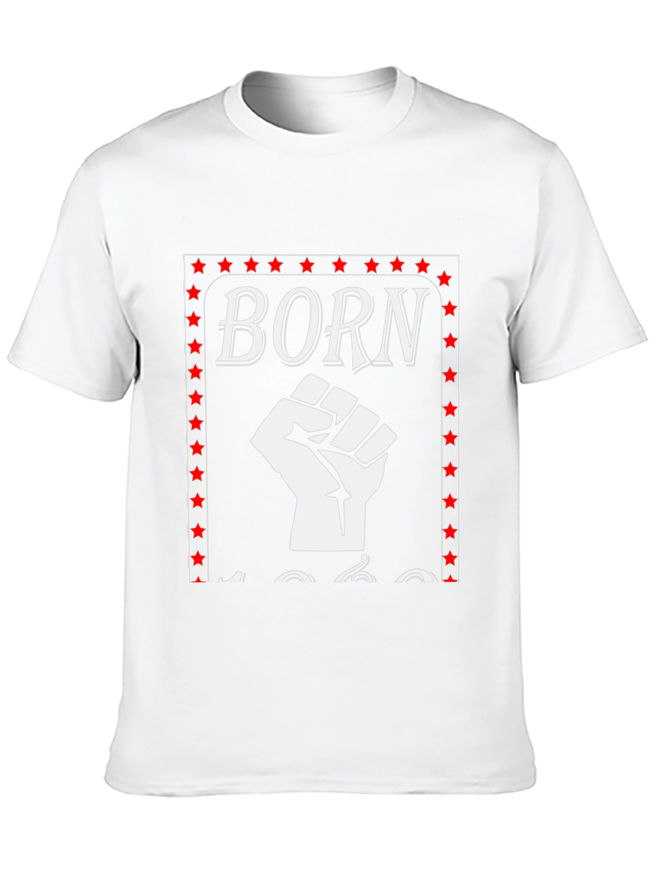 Born 1960s Fist T-Shirt - Black Pride Tee