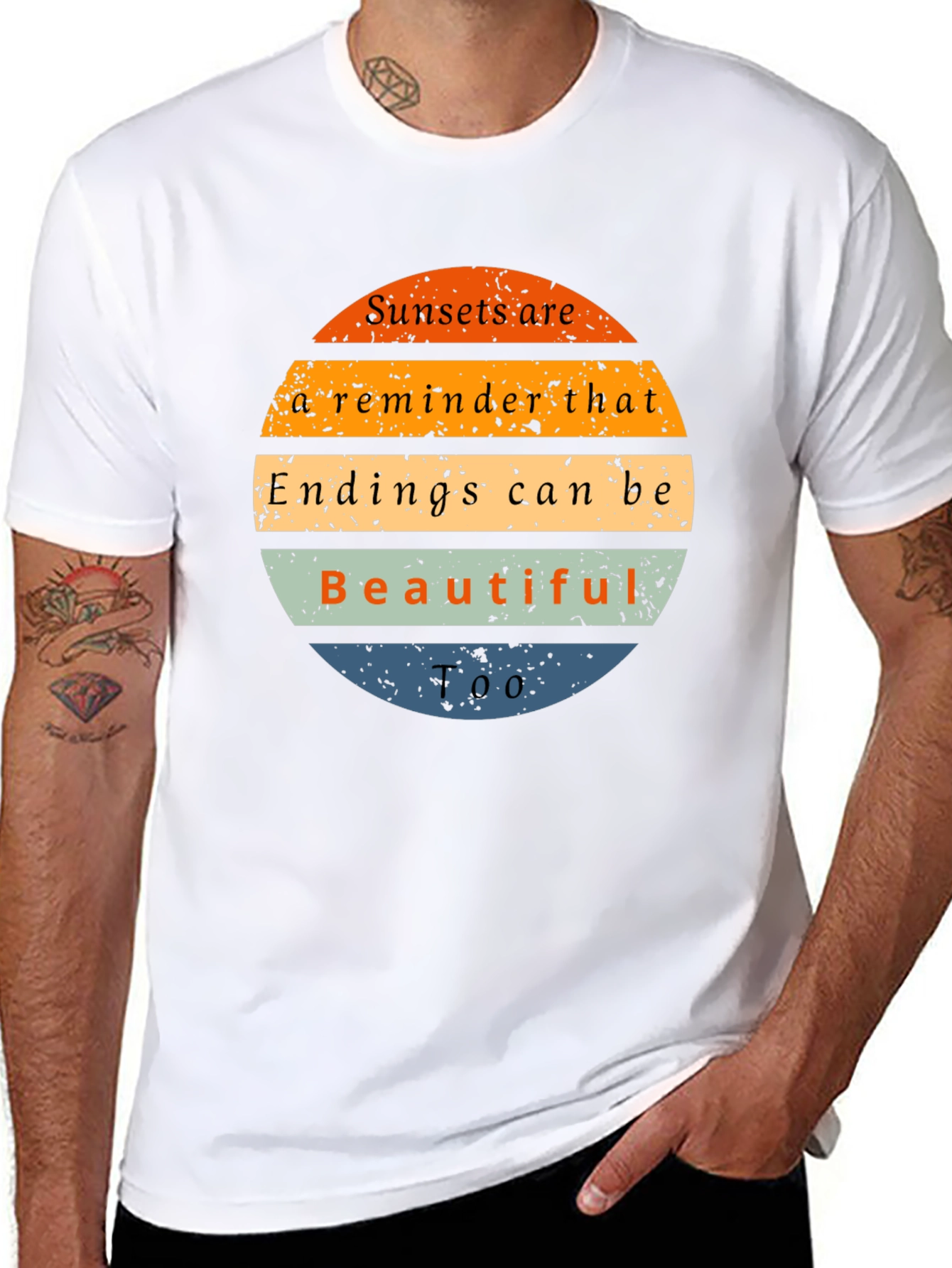 Sunset Reminder Graphic Tee - Endings Can Be Beautiful