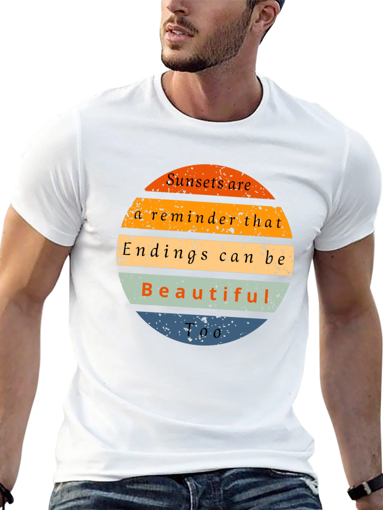 Sunset Reminder Graphic Tee - Endings Can Be Beautiful