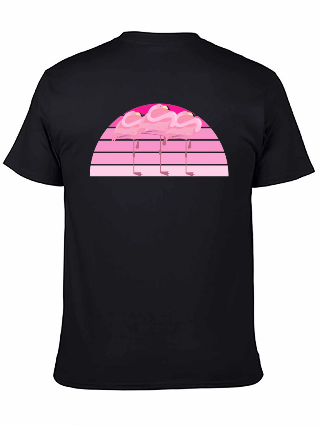 Retro Flamingo Sunset Graphic Tee