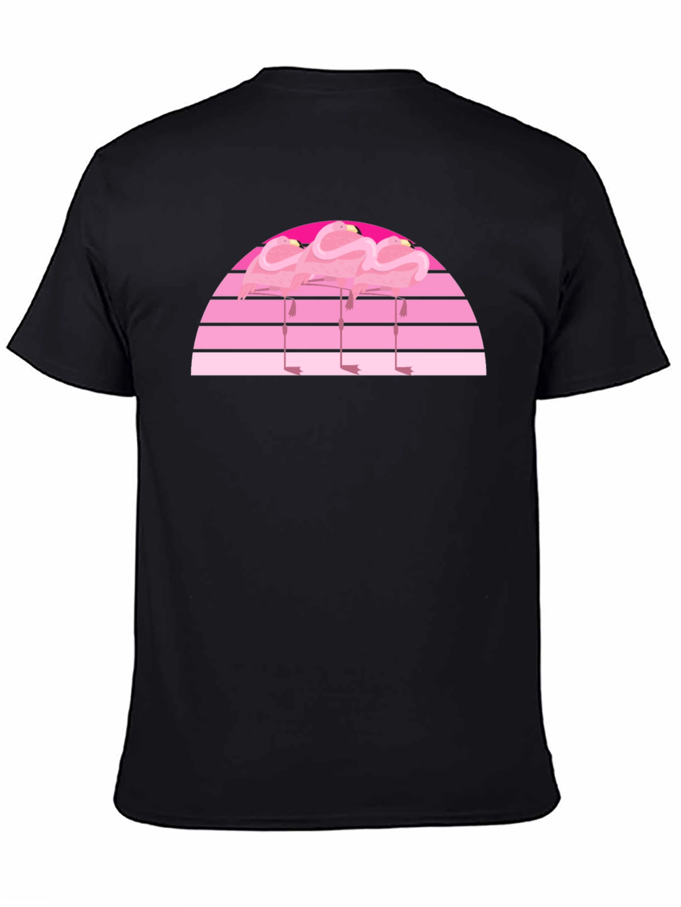 Retro Flamingo Sunset Graphic Tee