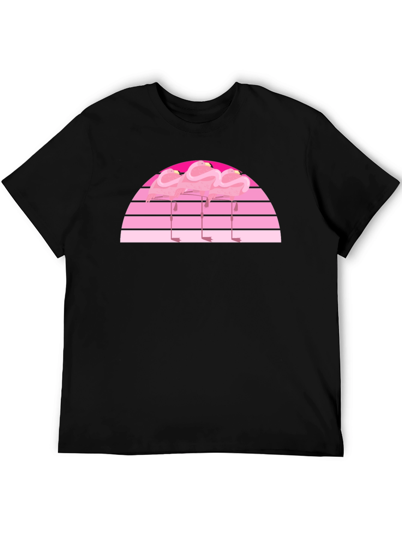Retro Flamingo Sunset Graphic Tee