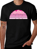 Retro Flamingo Sunset Graphic Tee
