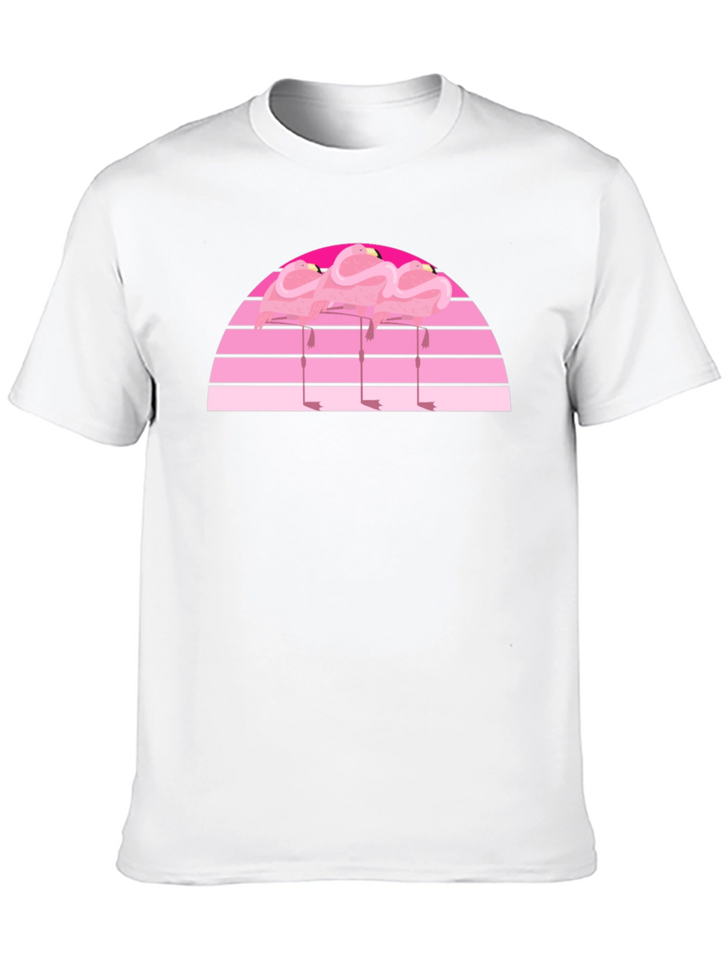 Retro Flamingo Sunset Graphic Tee