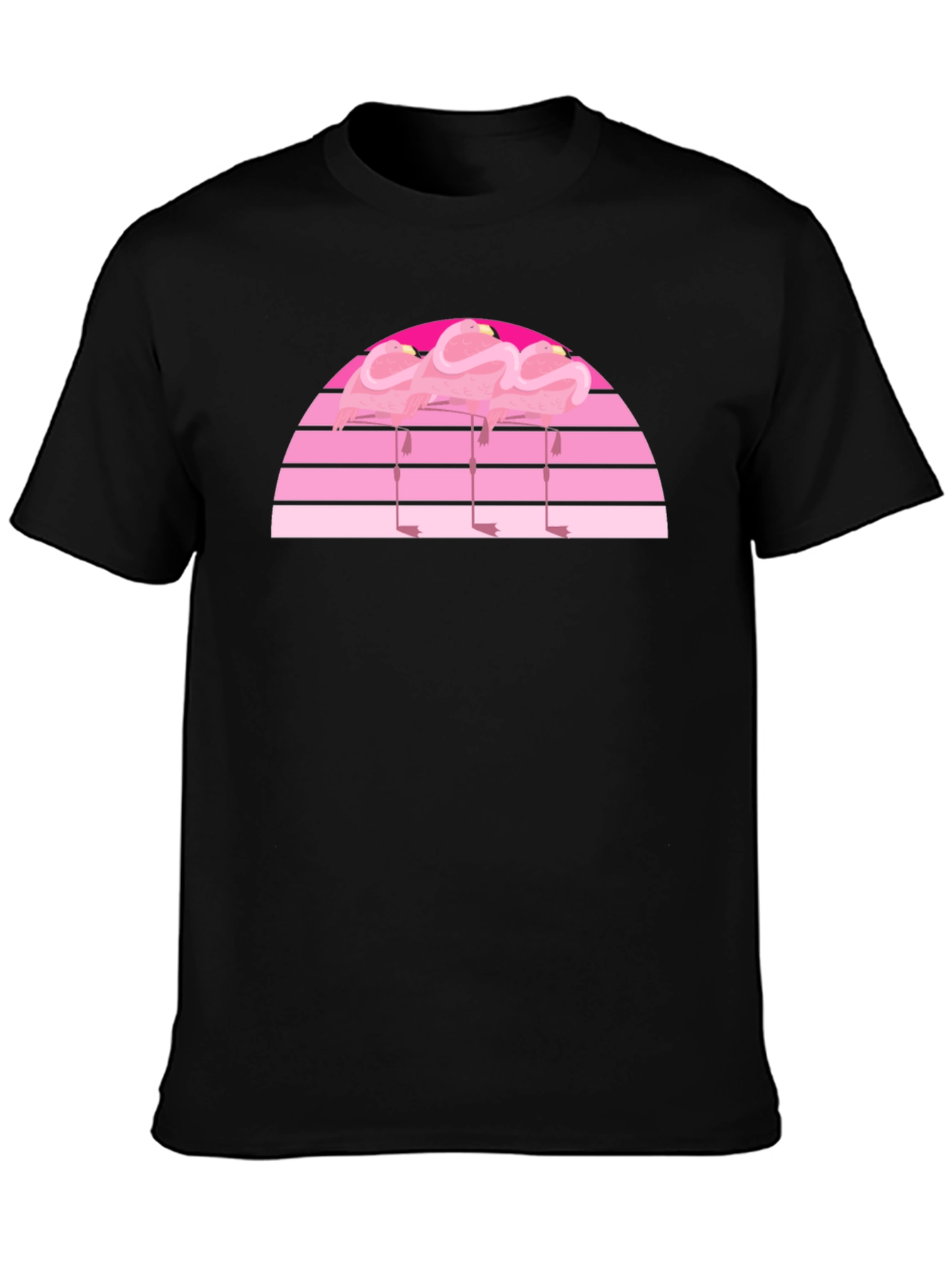 Retro Flamingo Sunset Graphic Tee