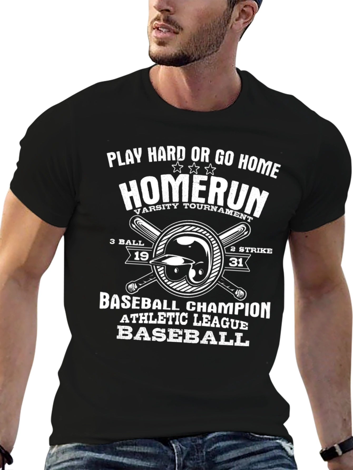 Homerun Baseball Graphic Tee