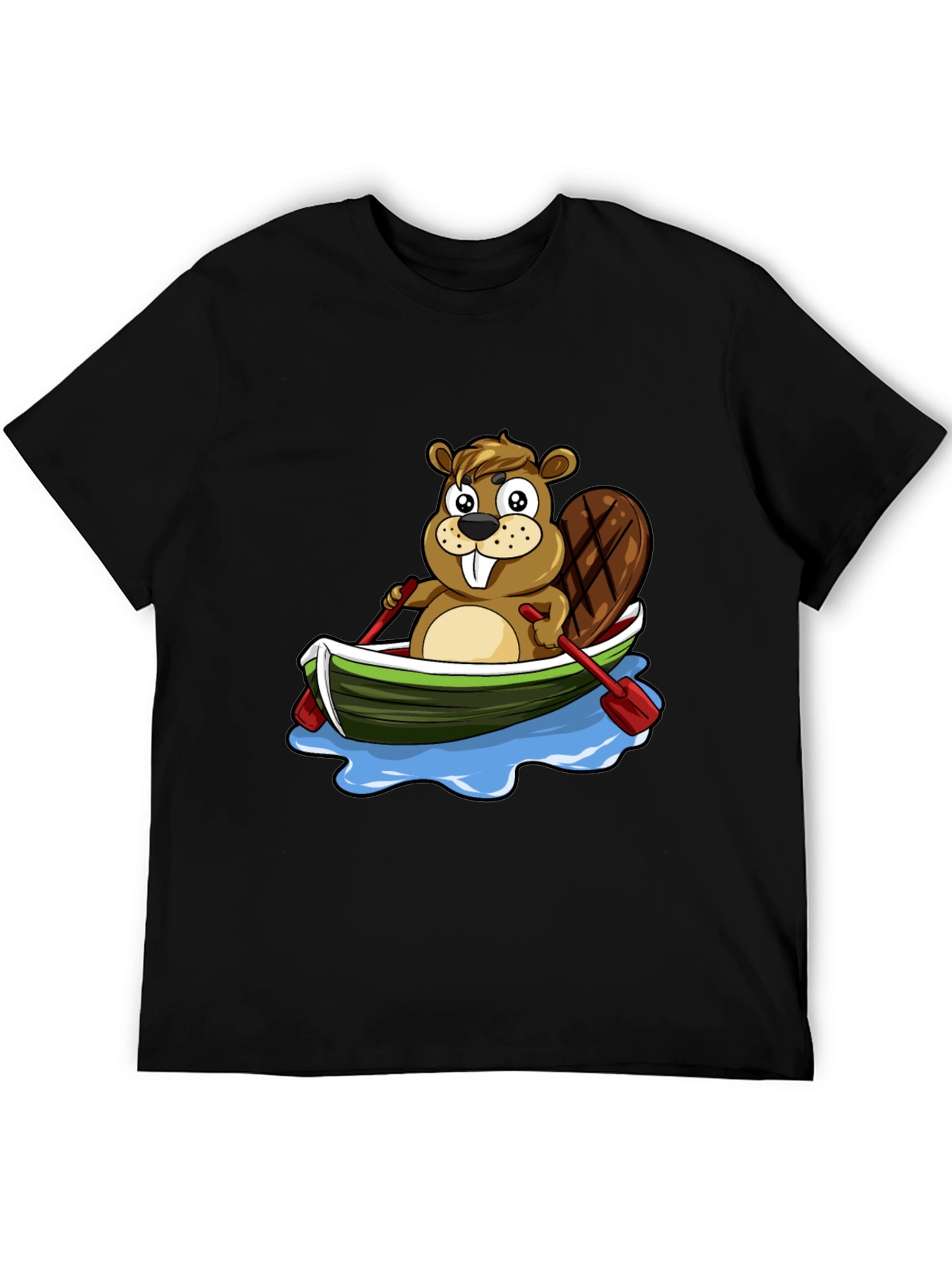 Beaver in Canoe Graphic Tee - Fun & Unique Design!