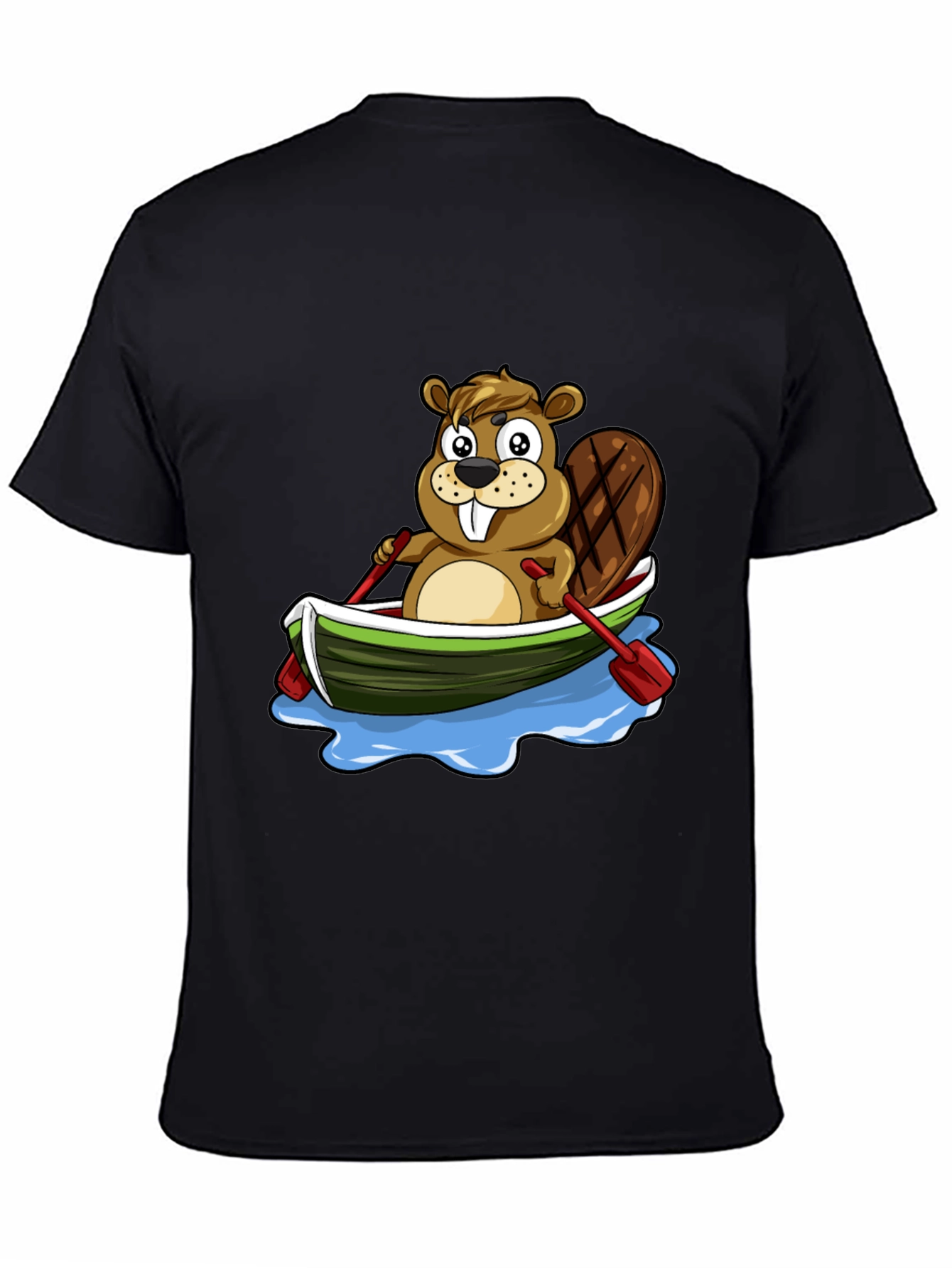 Beaver in Canoe Graphic Tee - Fun & Unique Design!