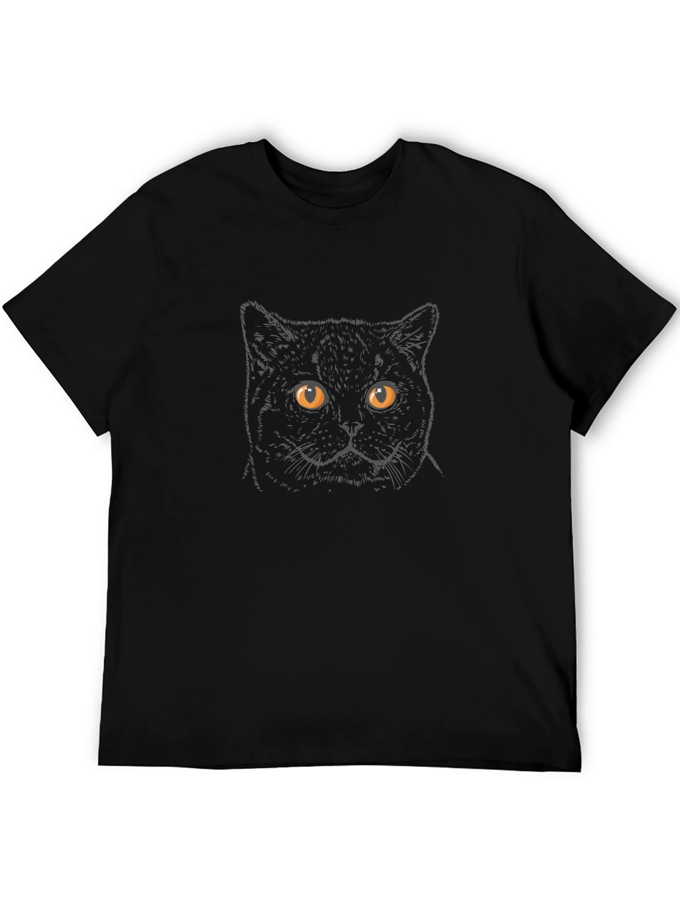 Black Cat Graphic T-Shirt - Stylish Unisex Tee