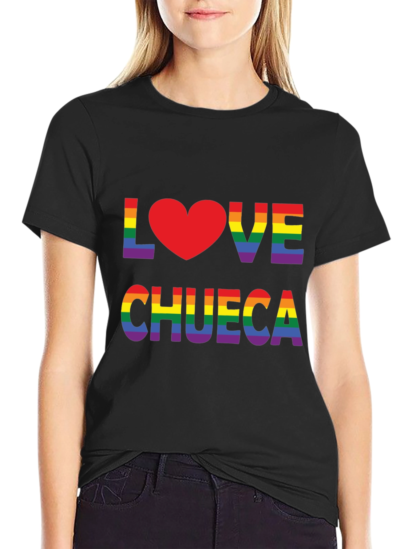 Love Chueca Rainbow Heart T-Shirt