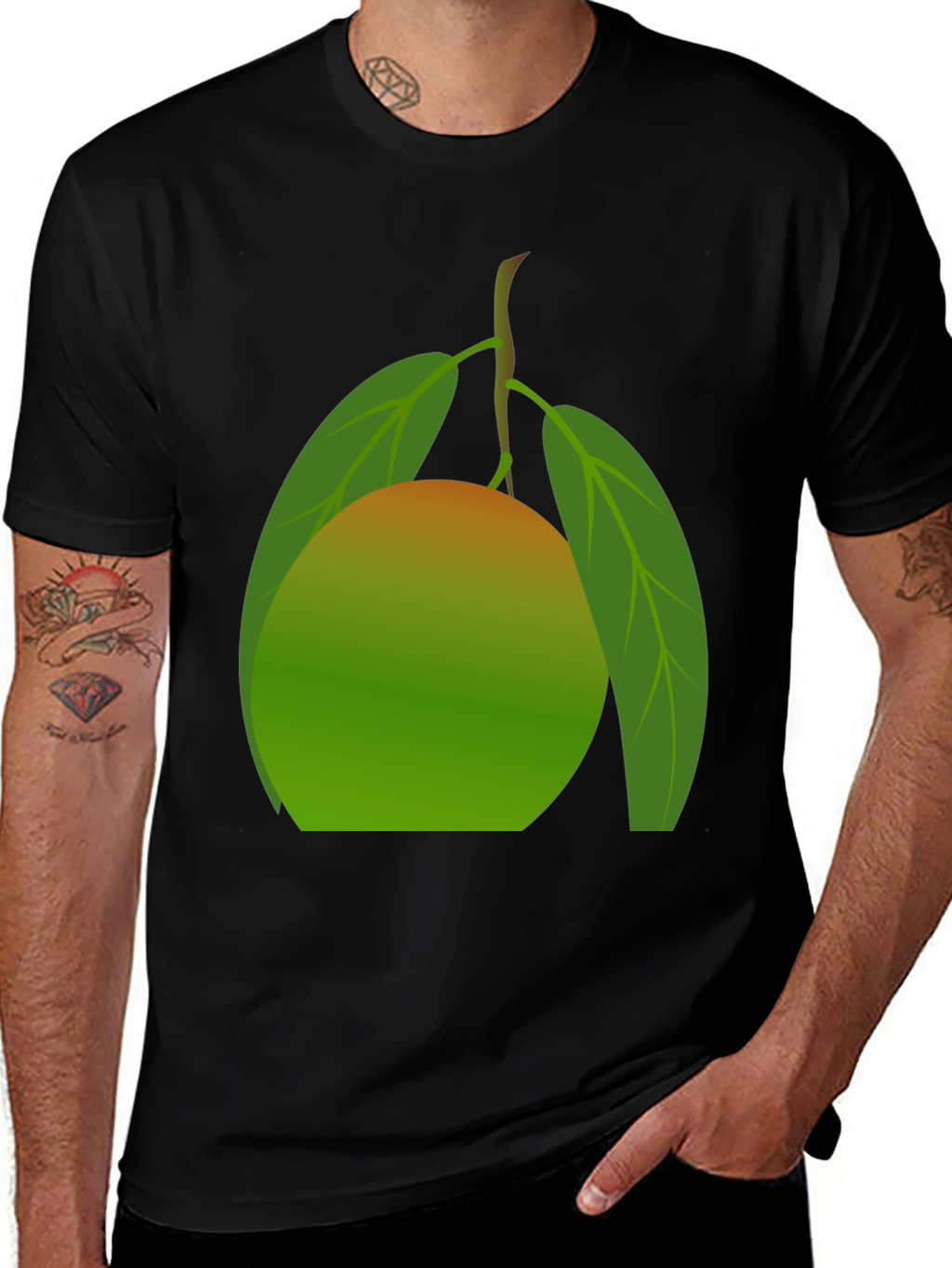 Mango Graphic Tee - Fresh Fruit Design