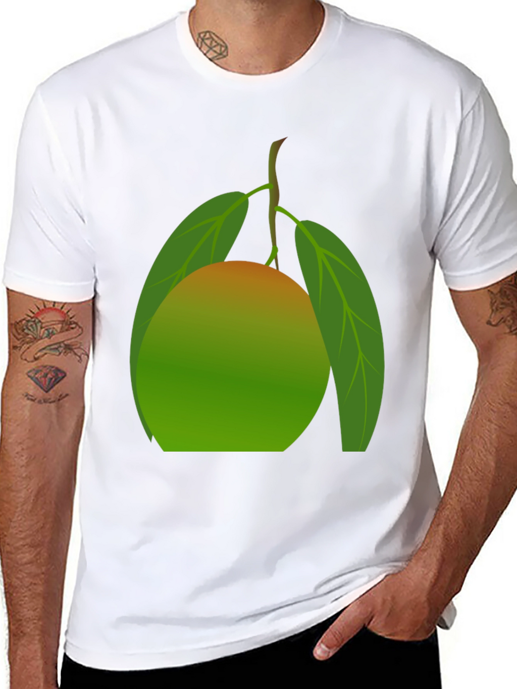 Mango Graphic Tee - Fresh Fruit Design