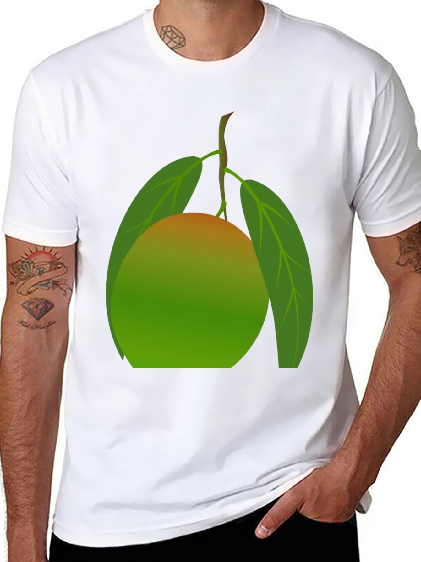 Mango Graphic Tee - Fresh Fruit Design