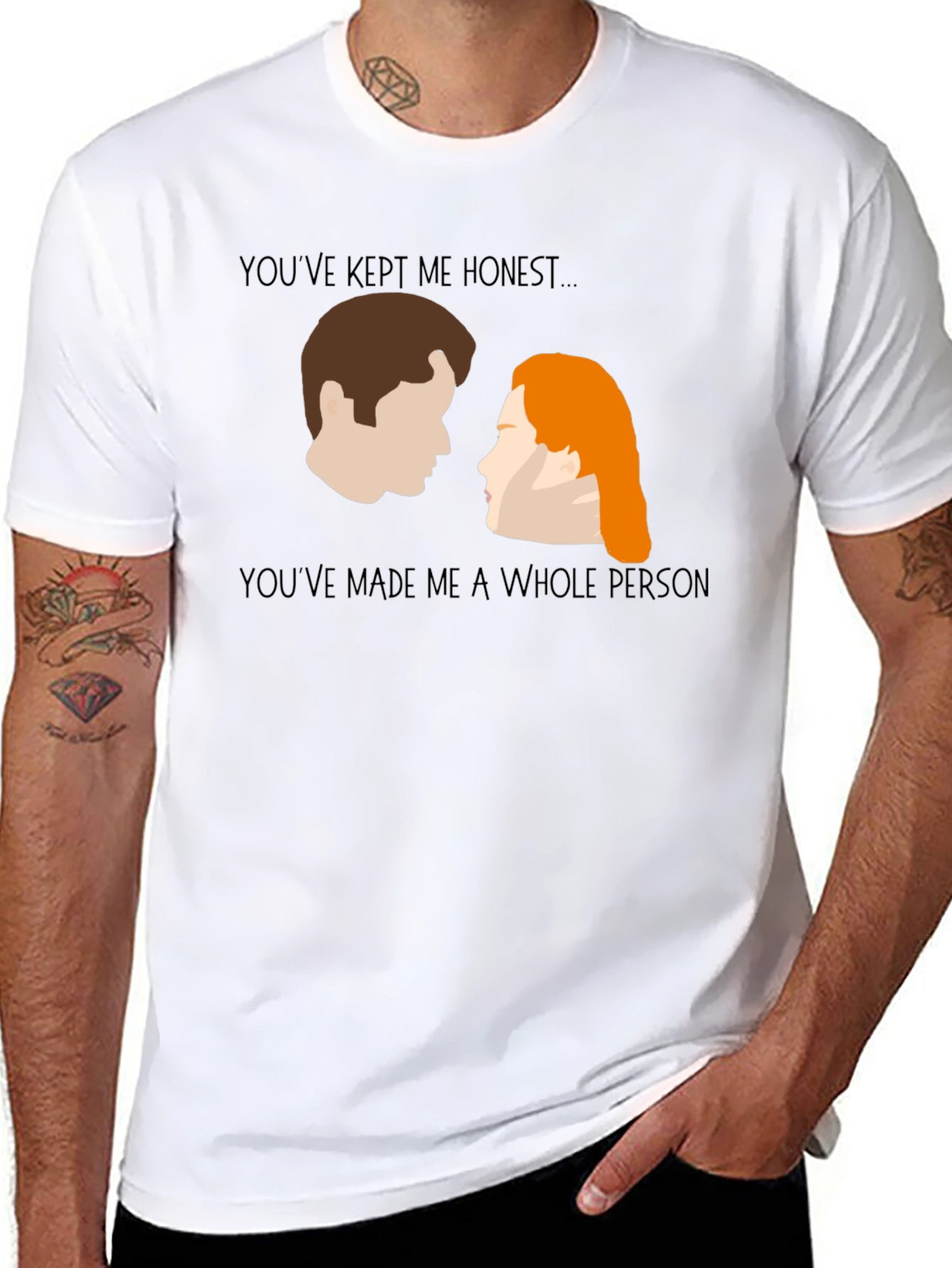 X-Files Mulder & Scully T-Shirt: Youve Made Me a Whole Person