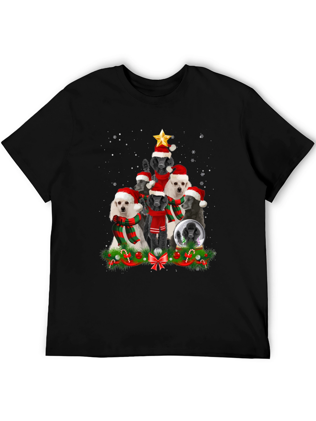 Poodle Christmas Tree T-Shirt