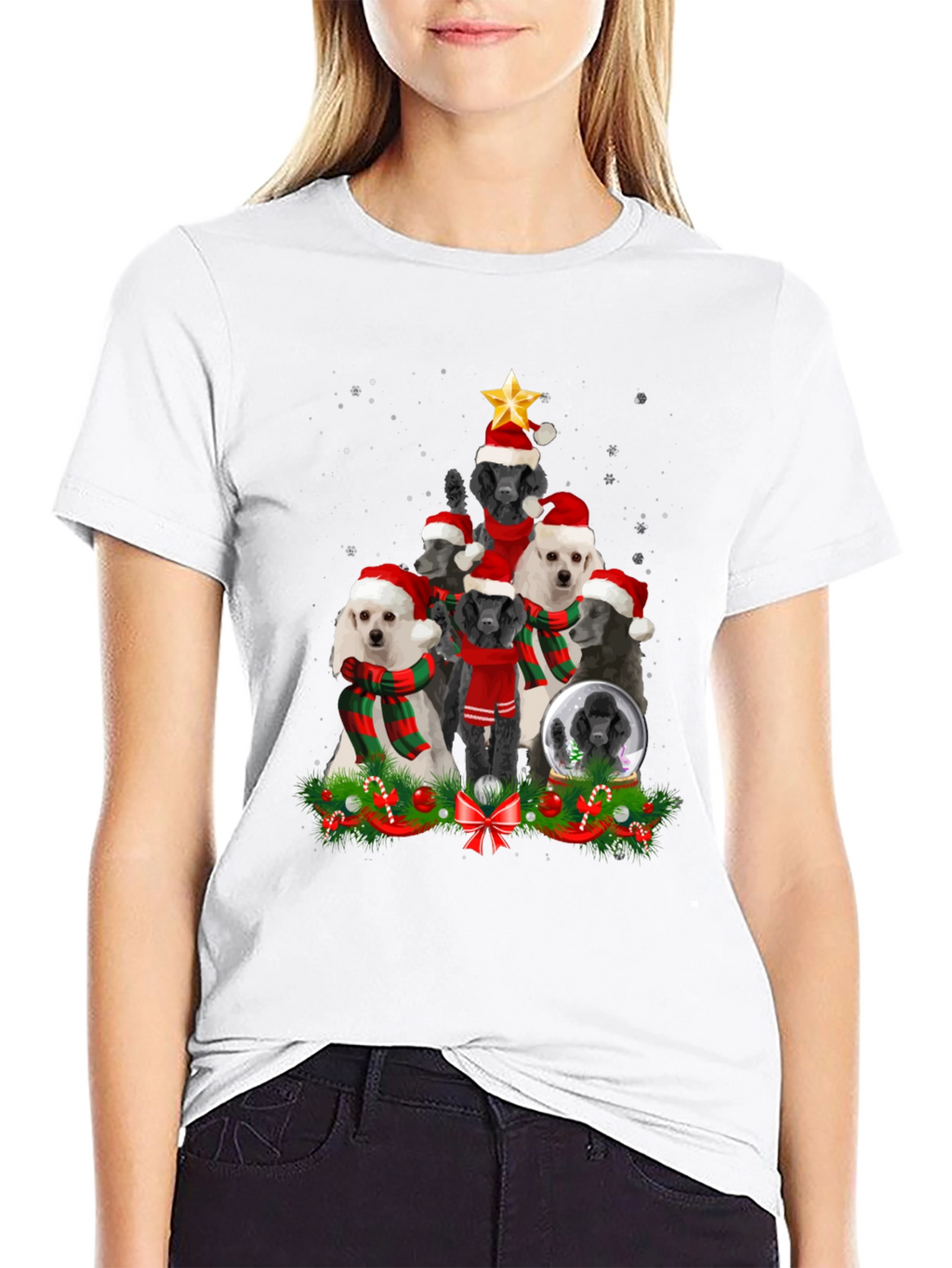 Poodle Christmas Tree T-Shirt