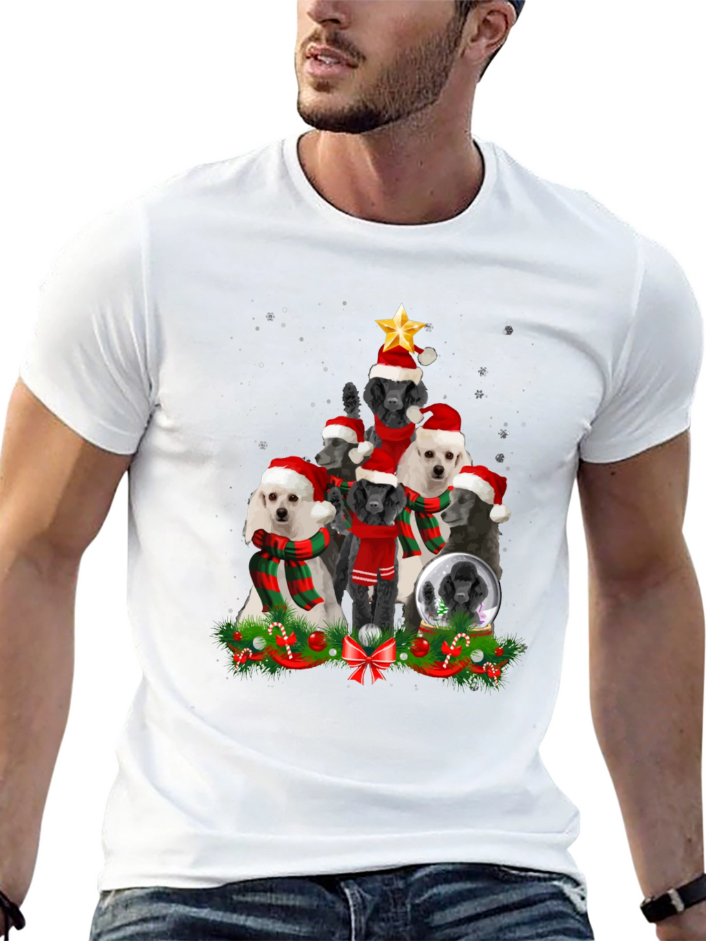 Poodle Christmas Tree T-Shirt
