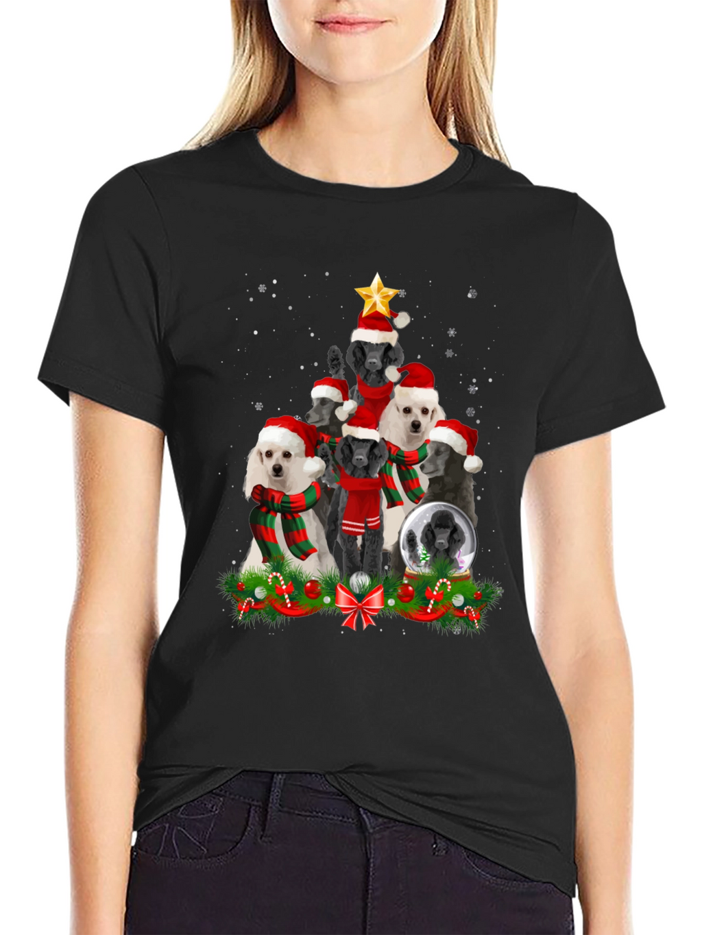 Poodle Christmas Tree T-Shirt